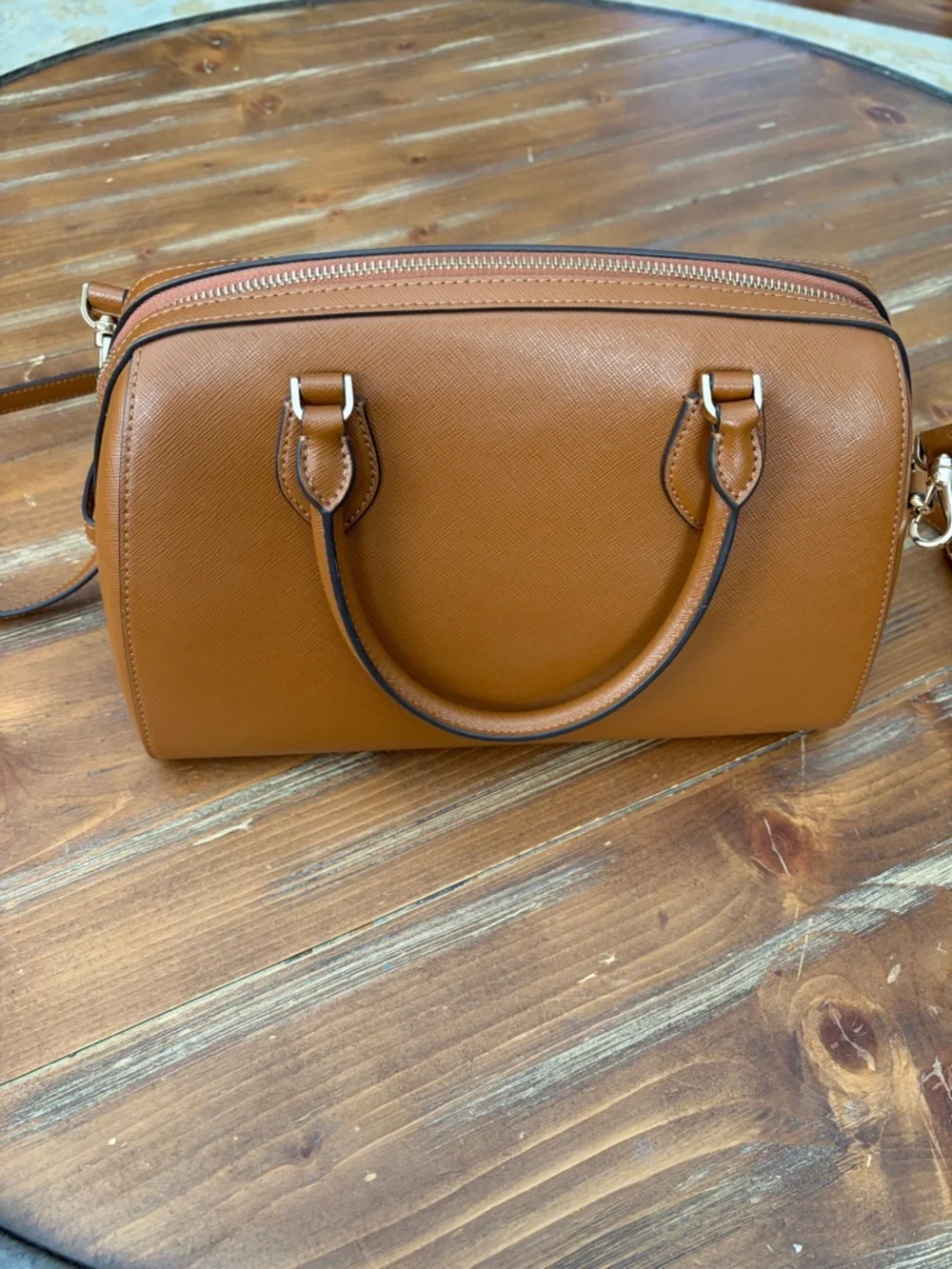 Kate Spade Madison Saffiano Leather Duffle Crossbody Strap